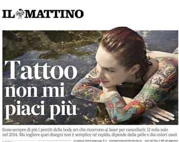 il Mattino di Padova articolo tatuaggi